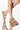 Front View Azalea Wang Turn Up The Heat Flatform Sandal In Nude