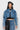 Back View Azalea Wang Two Step Lace Up Fringe Denim Jacket