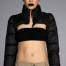 Front View Azalea Wang Ultra Crop Puffer Jacket