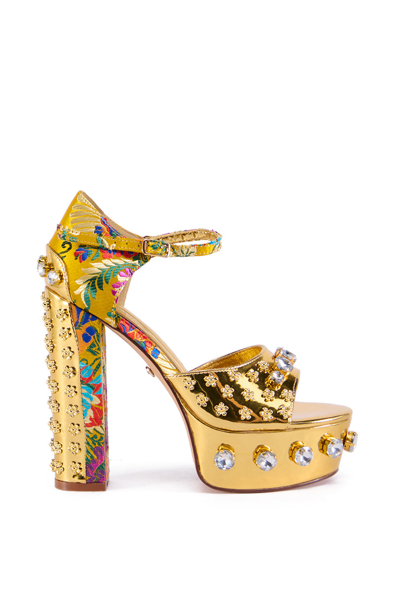 AZALEA WANG URSINA GOLD SANDAL view 0