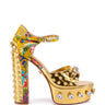 Back View Azalea Wang Ursina Gold Sandal