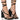 Front View Azalea Wang Vallea Chunky Sandal In Black