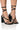 Front View Azalea Wang Vallea Chunky Sandal In Black