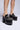 Front View Azalea Wang Vassy Black Chunky Embellished Platform Mule