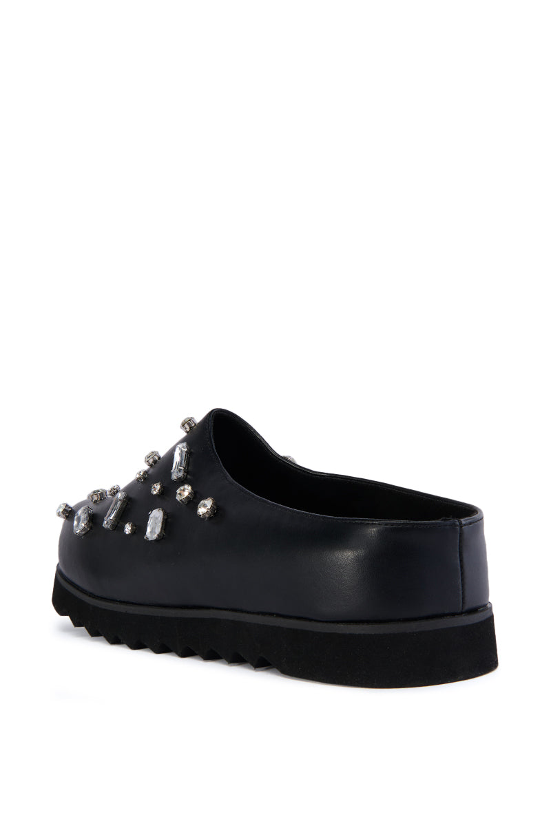Detail View Azalea Wang Voncile Black Clog