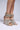 Front View Azalea Wang Waikiki Gold Sandal With Rhinestone Embellishments