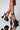 Front View Azalea Wang Wake The Neighbors Chunky Sandal In Nude Croc in Brown