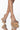 Front View Azalea Wang Wake The Neighbors Chunky Sandal In Nude Patent