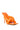 Back View Azalea Wang Walk On By Puff Sandal In Orange