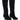 Front View Azalea Wang Warrington Black Boot With Round Heel