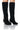 Front View Azalea Wang Warrington Black Boot With Round Heel