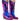 Front View Azalea Wang Way Metallic Boot In Blue