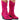 Front View Azalea Wang Wellington Embellished Western Bootie In Fuchsia