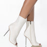 Front View Azalea Wang When The Sun Goes Down Stiletto Bootie In Bone