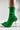 Extra View Azalea Wang Wilber Bootie With Stretch Neoprene In Green