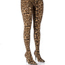 Front View Azalea Wang Wild Side Leopard Print Pant Boots