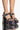 Front View Azalea Wang Wouldnt Change A Thing Chunky Sandal In Black Multi