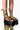 Front View Azalea Wang Wrap It Up Flatform Sandal In Multi