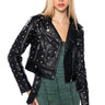 Front View Azalea Wang Wren Embellished Moto Jacket