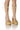 Front View Azalea Wang Wylie Beige With Gold Chain Platform Sandal