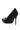 Detail View Azalea Wang Xavia Black Satin Ballet Pump With Ribbon Detail