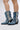 Front View Azalea Wang Yannic Denim Rhinestone Western Bootie