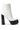 Side View Azalea Wang You Go-go Girl Chunky Platform Bootie In Black White