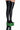 Front View Azalea Wang You Know You Love It Thigh High Stretch Flatform Boot In Green