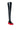 Back View Azalea Wang You Know You Love It Thigh High Stretch Flatform Boot In Red