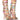 Front View Azalea Wang Your Honor Brocade Embellished Gladiator Sandal In Bone