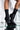 Front View Azalea Wang Youre In The Mood For A Dance Bootie In Black Pu in Black Pu