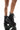 Front View Azalea Wang Youre Never Alone Flatform Bootie In Black