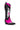 Back View Azalea Wang Zaina Wedge Boot In Pink