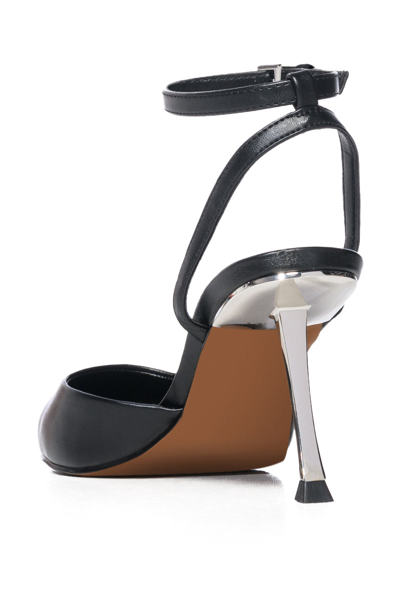 Detail View Azalea Wang Zella Angled Heel Pump In Black