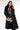 Front View Babbs Knit Trench With Faux Fur Lining