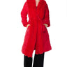 Front View Babbs Puffer Coat With Faux Fur Trim