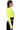 Full View Babbs Skinny Arm Bomber Jacket In Neon Yellow