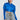 Front View Babbs Skinny Arm Bomber Jacket in Blue