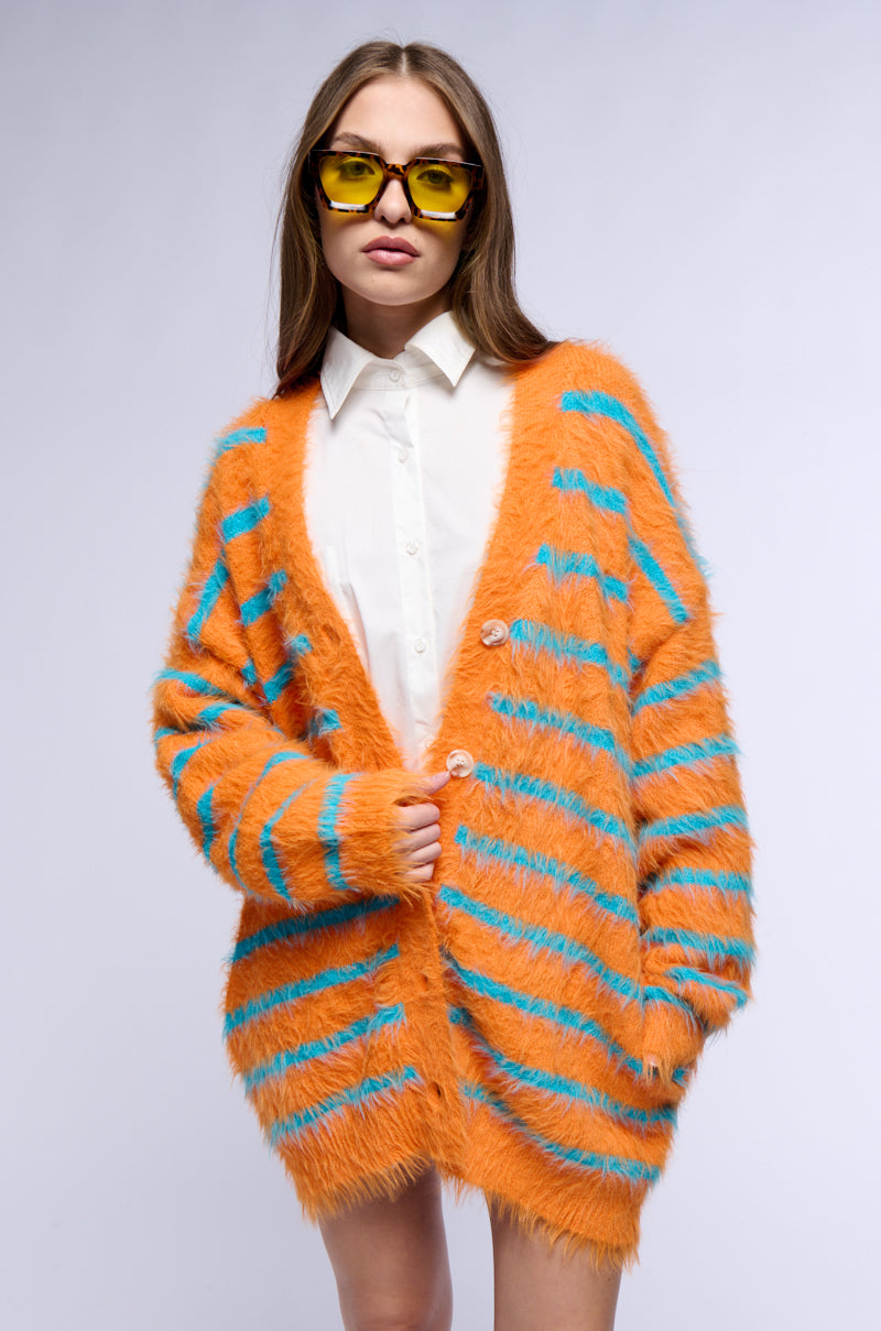 BABY FRESH OVERSIZED FUZZY CARDIGAN view 0