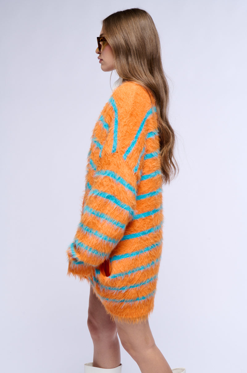 Detail View Baby Fresh Oversized Fuzzy Cardigan