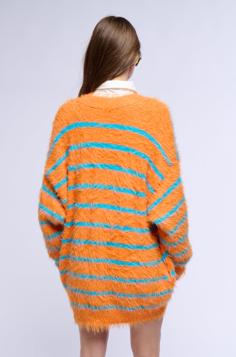 Full View Baby Fresh Oversized Fuzzy Cardigan
