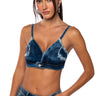 Front View Baby Girl Denim Bralette Top