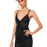 Front View Baby Its A Vibe Ruched Bandage Sleeveless Mini Dress