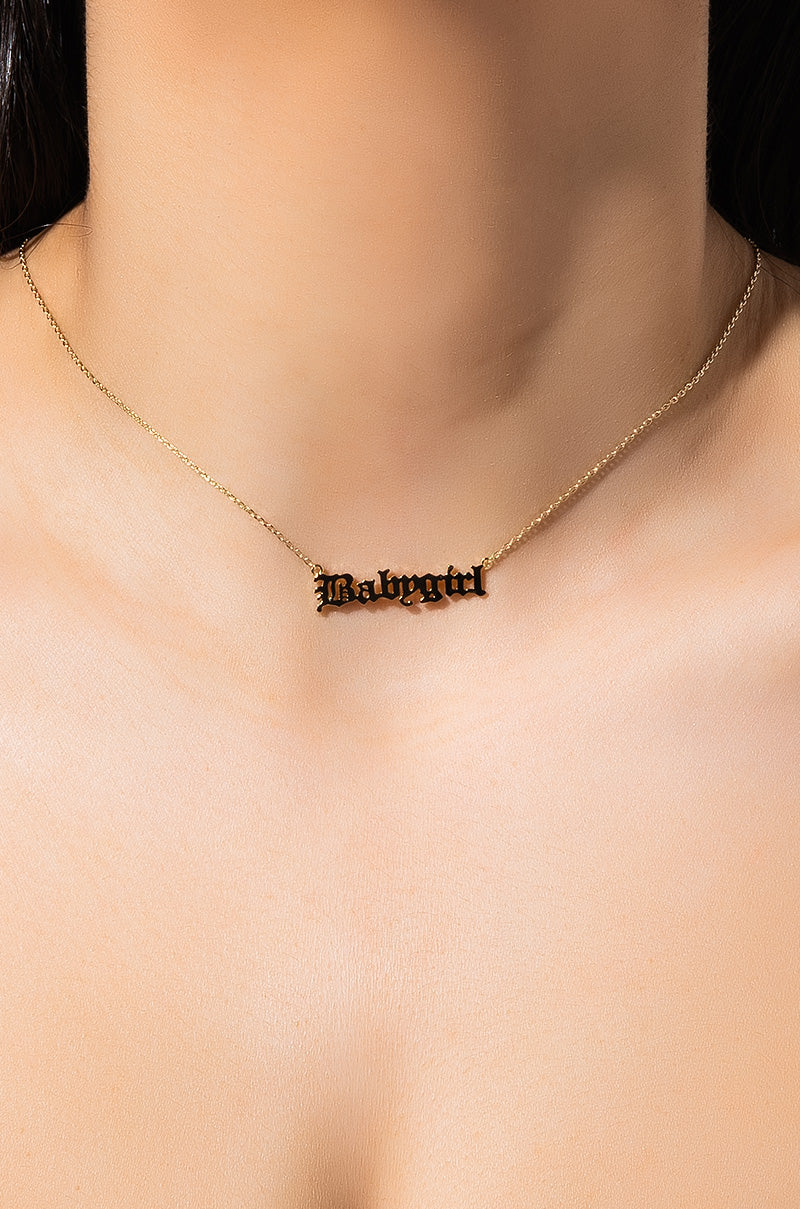 BABYGIRL MID NECKLACE GOLD view 0