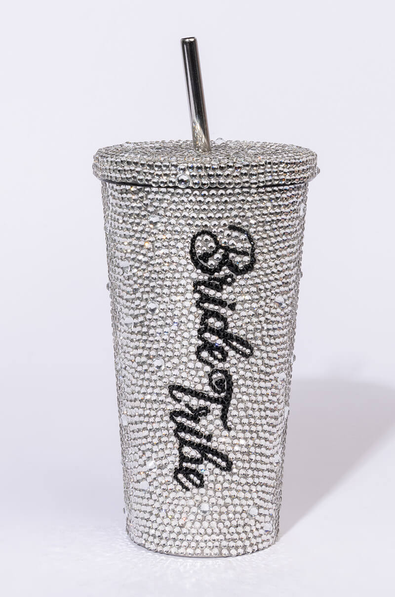 Side View Bachelorette Decorative Rhinestone Cup