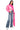 Back View Back At It Pink Puffer With Zip Of Scarf