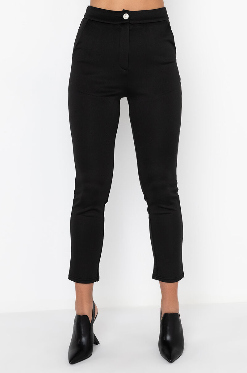 Front View Back To Business Scuba Trouser