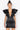 Side View Backoff Power Shoulder Satin Mini Dress