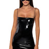 Front View Bad Blood Latex Mini Dress