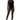 Front View Bad Girl Sequin Mesh Jumpsuit In Black